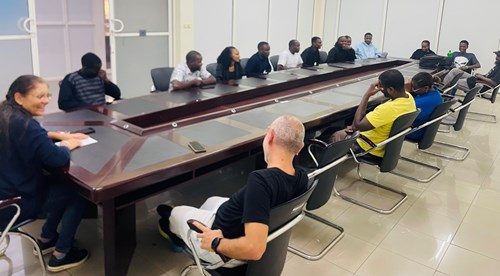 New ICTP-EAIFR postgraduate students during their orientation session